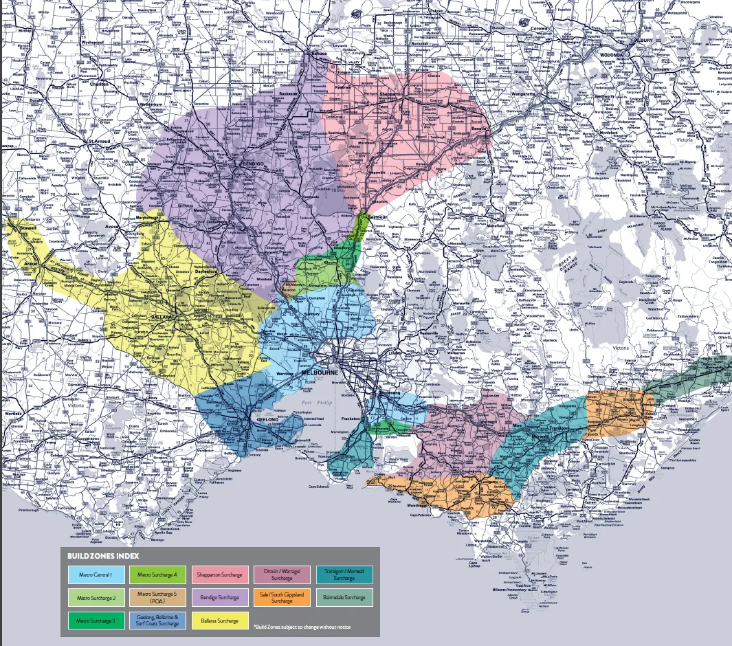 Builders Kiosk build zones across Melbourne metro and regional Victoria